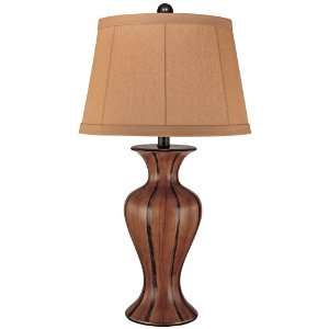  Ambience Woodgrain Vase Table Lamp