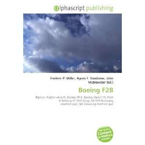  Boeing F2B (9786134326599) Books