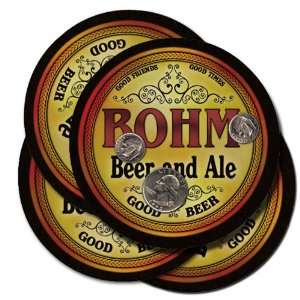  BOHM Family Name Beer & Ale Coasters 