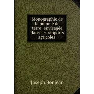    envisagÃ©e dans ses rapports agricoles . Joseph Bonjean Books