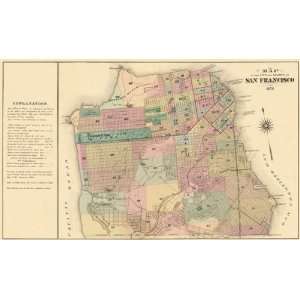    SAN FRANCISCO CITY/COUNTY CALIFORNIA (CA) MAP 1876