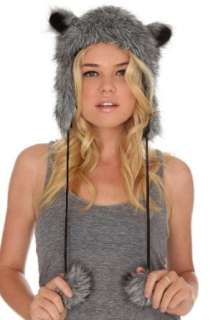  Grey Wolf Fur Hat Clothing