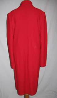 St John / Marie Gray Red Boucle Knit Coat / Jacket sz 8 b  39  