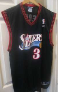 Allen Iverson #3 Reebok NBA Sixers Jersey XL Super Shape  