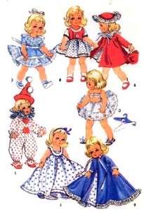 VINTAGE 7 8 GINNY WENDY DOLL CLOTHES PATTERN 2150  