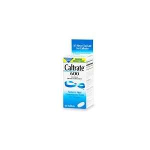  Caltrate 600 Calcium Supplement, Tablets   60 ea Health 