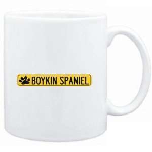  Mug White  Boykin Spaniel PAW . SIGN / STREET  Dogs 