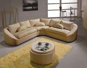 2224 Modern Italian Leather Sectional Sofa  
