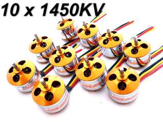 LOT of 10 RC 1450KV Brushless Motor 2208 14 Free Mounts  