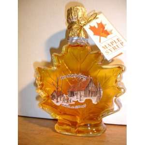 Walden Family Pure Maple Syrup 250 ml GLASS Maple Leaf Gift Bottle 
