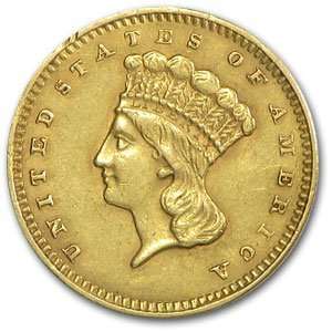  $1.00 Indian Head Gold Coins (Type 3)   Extra Fine 