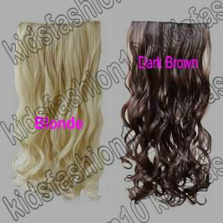  Long 5 Clips On Hair Piece Extension All Color/Length 