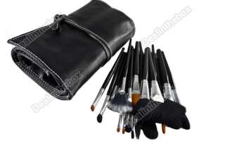 New 24pcs Cosmetic Tool Makeup Brush Set Kit With Case  