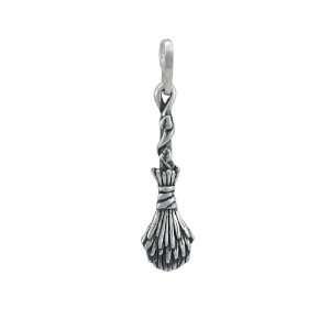  Sterling Silver Witchs Broom Charm Pendant Besom Jewelry