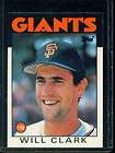 1986 Topps Traded WILL CLARK #24T Giants Rookie RC NMMT