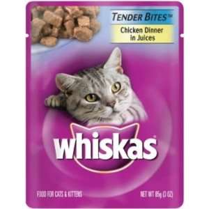  Whiskas Tender Bites Cat Food 24Pk Turkey