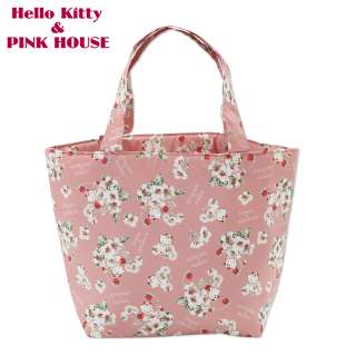 Hello Kitty Mini Tote Shoulder Hand Bag Lunch Sanrio Pink House Lovely 
