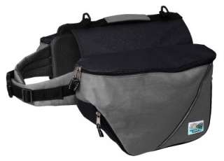 Doggles Dog Travel Ergonomic Backpack Gray/Black ~LG  