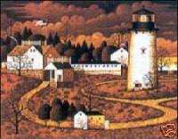 Wysocki Lighthouse 12x16 Paper Tole 3D Decoupage Kit  