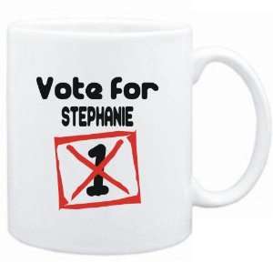  Mug White  Vote for Stephanie  Female Names