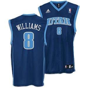  Deron Williams Jazz Navy NBA Replica Jersey Sports 