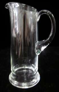 DESIGNER Clear Tall Handled Drink Pitcher  