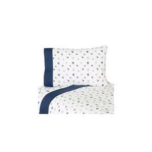   Set for Nautical Nights Sailboat Bedding Collection