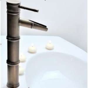  Single Handle Bathroom Bamboo Vessel Filler Faucet 