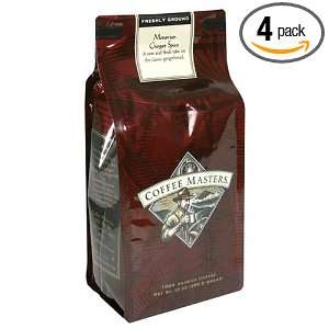   Coffee, Morovian Ginger Spice, Ground, 12 Ounce Valve Bag, (Pack of 4