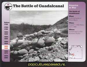 BATTLE OF GUADALCANAL WW2 U.S. Marines Photo STORY CARD  