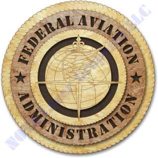 FAA Federal Aviation Administration Birch Wall Plaque  