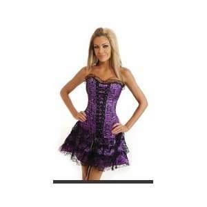  Strapless corset dress with side zipper closure 