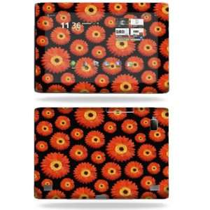   Skin Decal Cover for Acer Iconia Tab A500 Orange Flowers Electronics