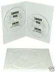  White Standard Double 2 DVD Boxes CASES 2DVD 14MM Two Disc NEW