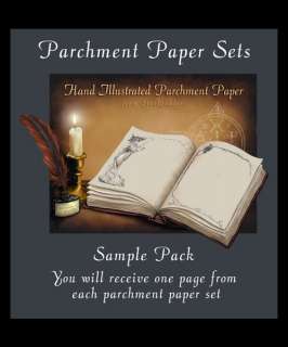 SAMPLE PACK Stationary Parchment Paper Writing Journal  
