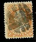 71 ~ Used Sound 1861 Orange Classic 30c Franklin Stamp 