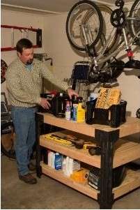 2x4 Basics Custom Workbench Storage Shelf System Garage Office 