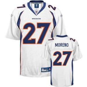  Knowshon Moreno White Reebok NFL Replica Denver Broncos 
