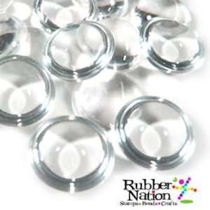 Clear Round Acrylic Resin Cabochons 15mm 1/2 15pc MED Bubbles for 
