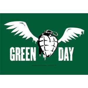  Green Day   Winged Grenade 30 x 40 Textile/Fabric 