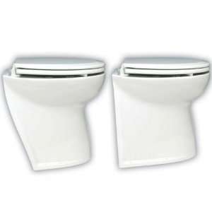  Deluxe Flush Electric Toilet   Angled Back
