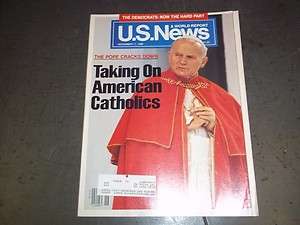 1986 NOVEMBER 17 U.S. NEWS AND WORLD REPORT MAGAZINE   JOHN PAUL II 