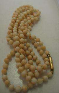 Victorian Natural Angel Skin Coral 4.5 5mm Beads 30inch  
