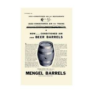  Mengel Beer Barrels 20x30 poster
