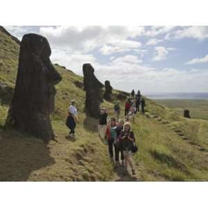 Moai Quarry, Ranu Raraku Volcano, Unesco World Heritage Site, Easter 