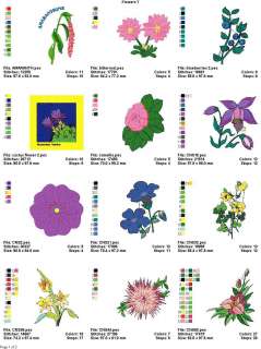 FLOWERS / FLORALS V 7 (4x4) MACHINE EMBROIDERY DESIGNS  