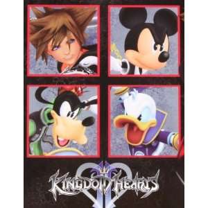 Disney Kingdom Hearts Four Square Fleece Throw Blanket  