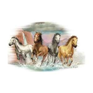  T shirts Animals Wildlife Horses On the Water XXL 