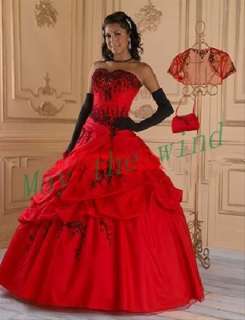   Beaded Quinceanera dresses Ball Gown Prom Party Dress Custom  