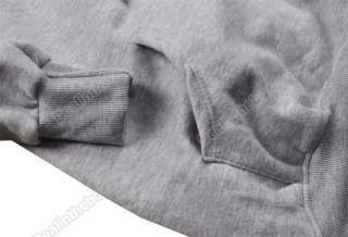 Women Korea Fashion Deer Printing Cotton Jacket Long Warm Sweatshirt 